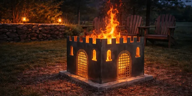 Custom metal firepit by Metalinsanity